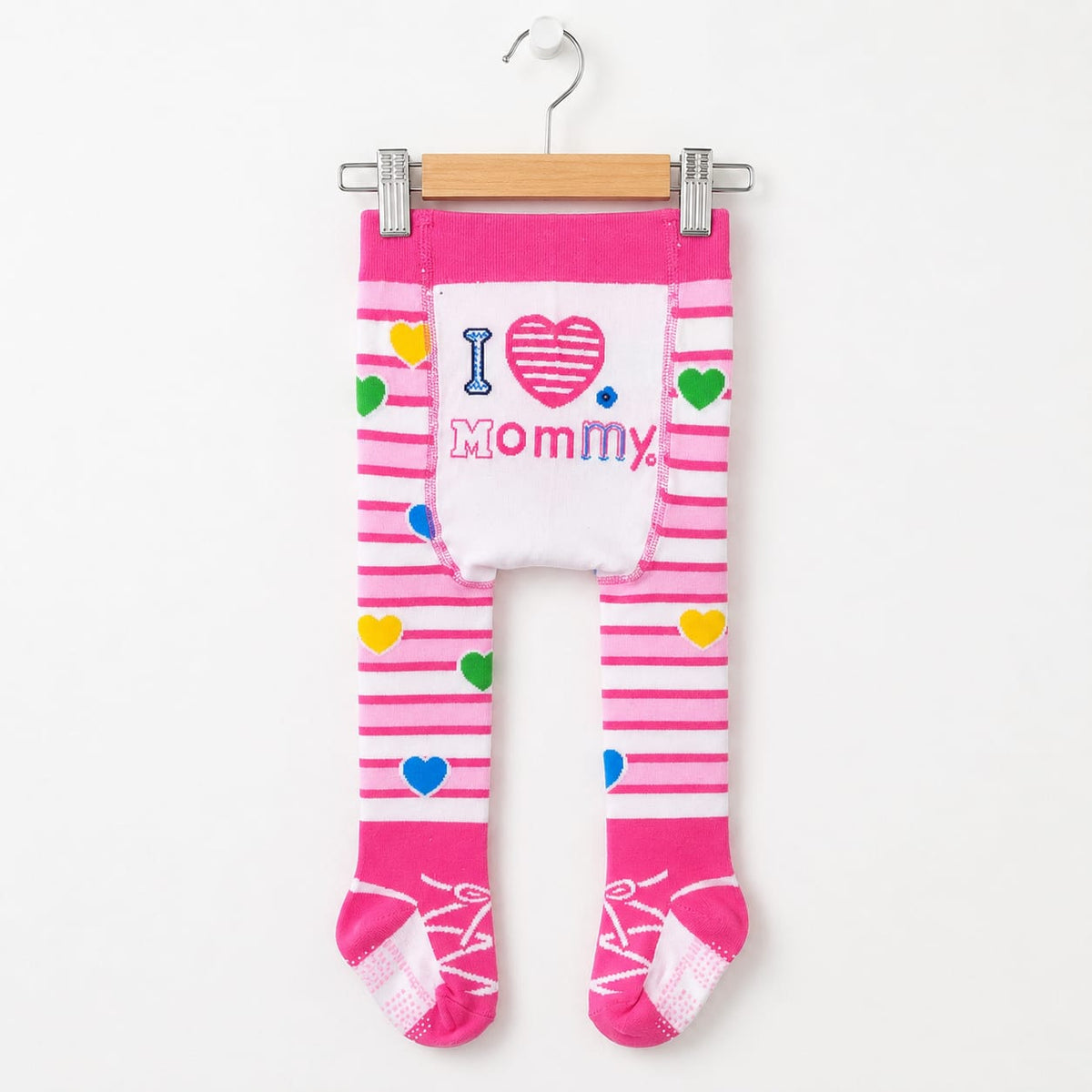 Kids Winter Leggings Pink Lining Print | Warm Leggings for Girls | 0-6 Months