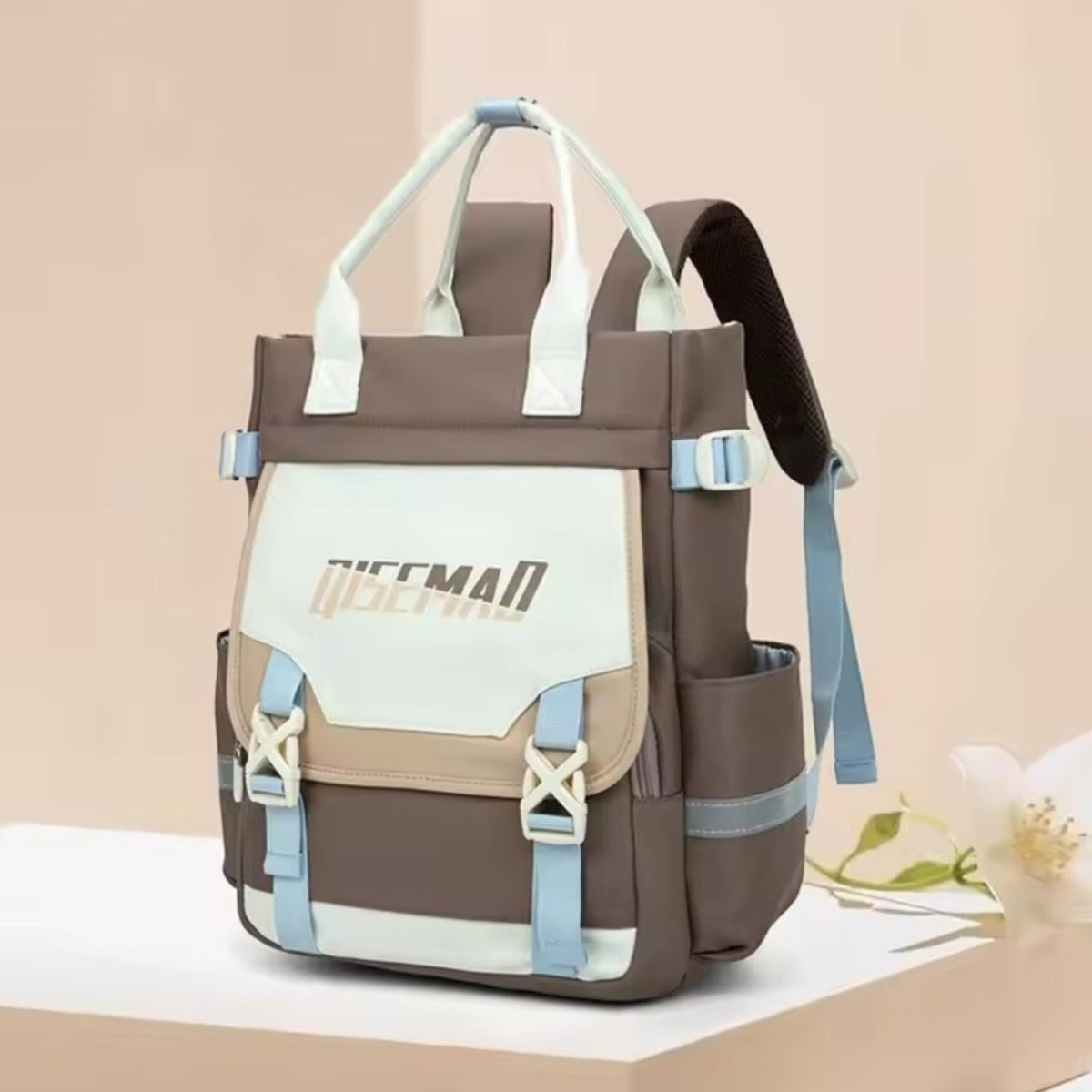 QISEMAO - Waterproof Diaper Backpack - Brown