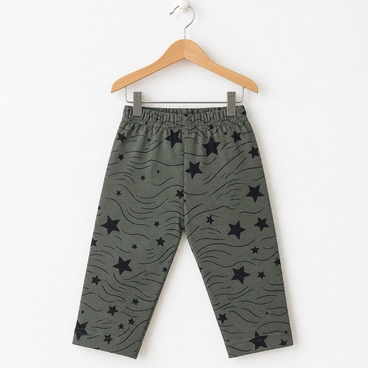 Cotton Jersey Causal Wear Trouser - Green - Star Thread