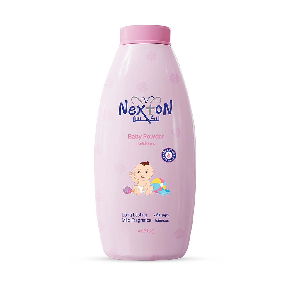 Nexton - Baby Powder - Pink - 200 Grams
