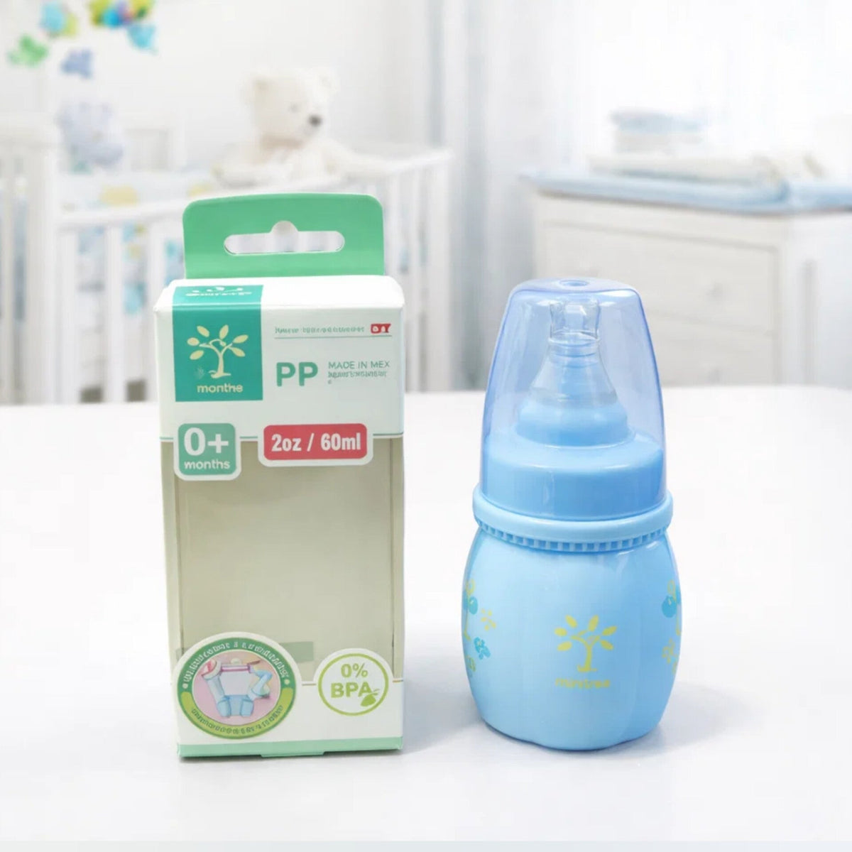 Mini-Tree - Regular Neck - Plastic Feeding Bottle - 2Oz/60Ml - 038A1