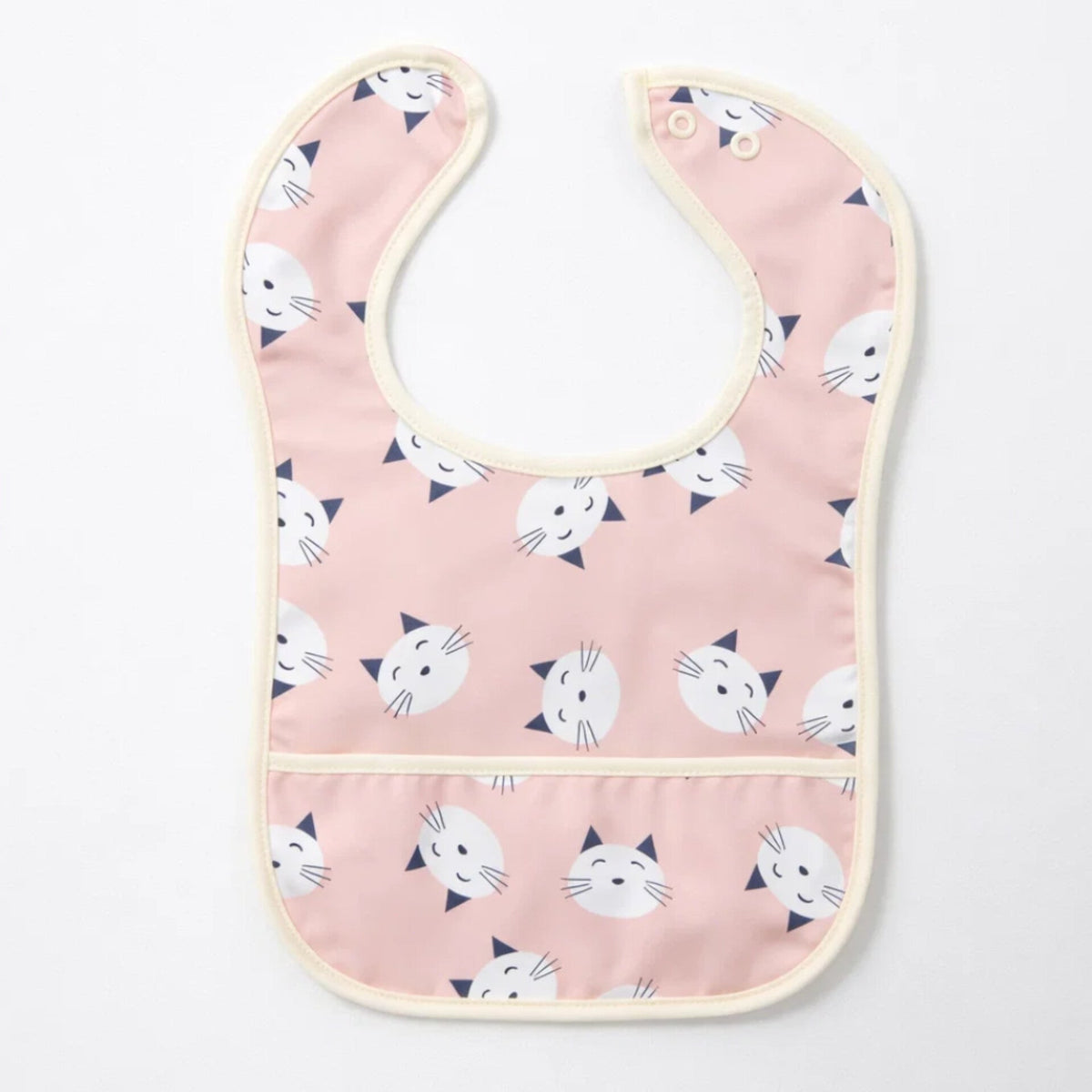 Meme - Baby Bib - Pink - Cat