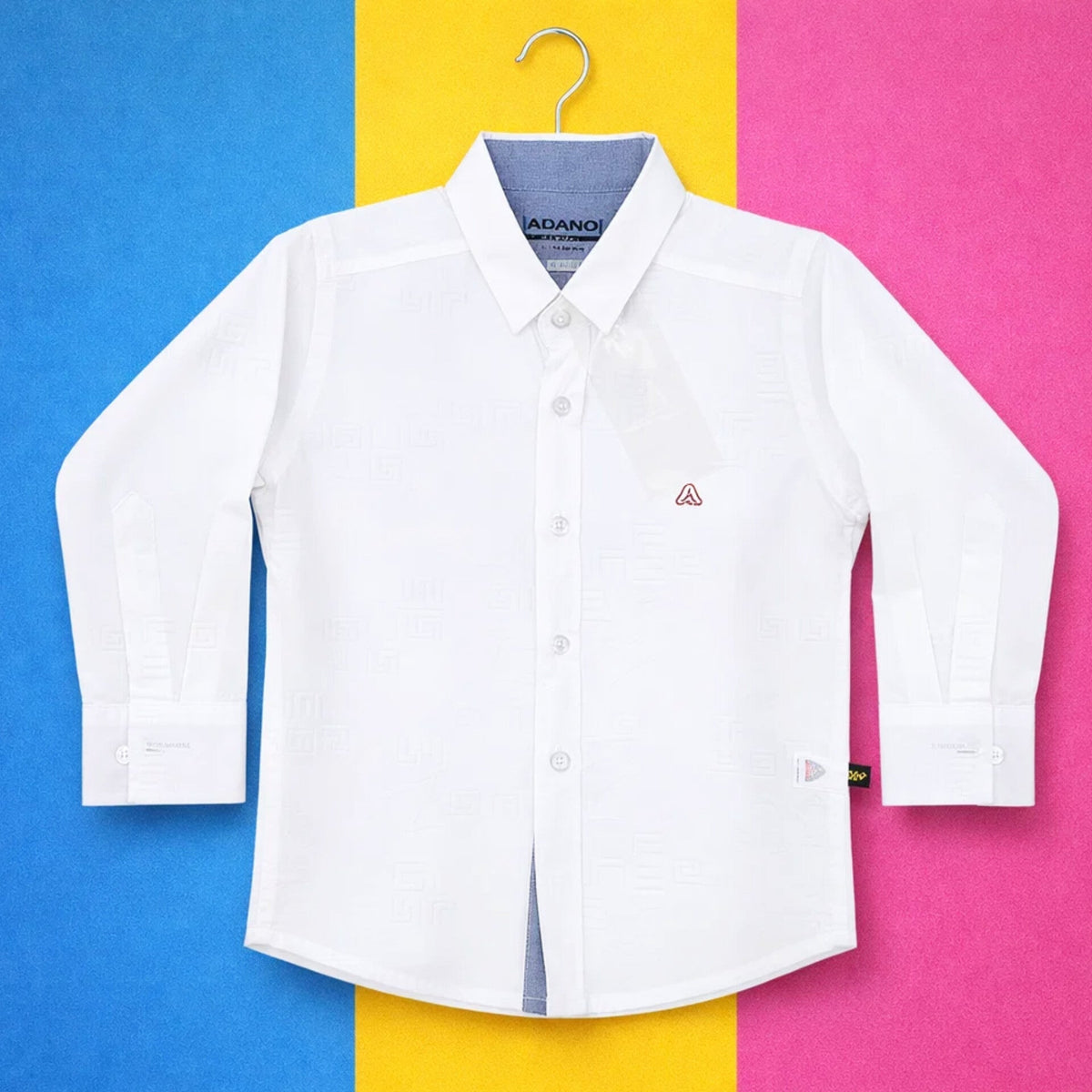 ADN - Casual Shirt - Self Print - White