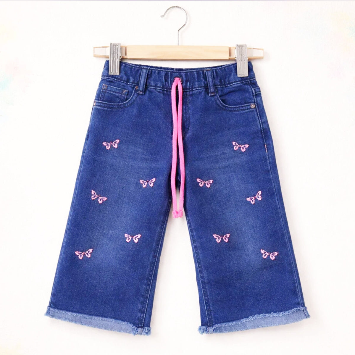 BRB - Bell Bottom - Jeans - Light Blue - Butterfly - (2-10Y)