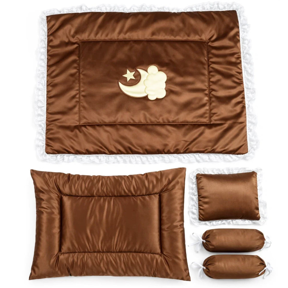 Royal's - 5 Pieces - Baby Bedding Set - Golden Brown