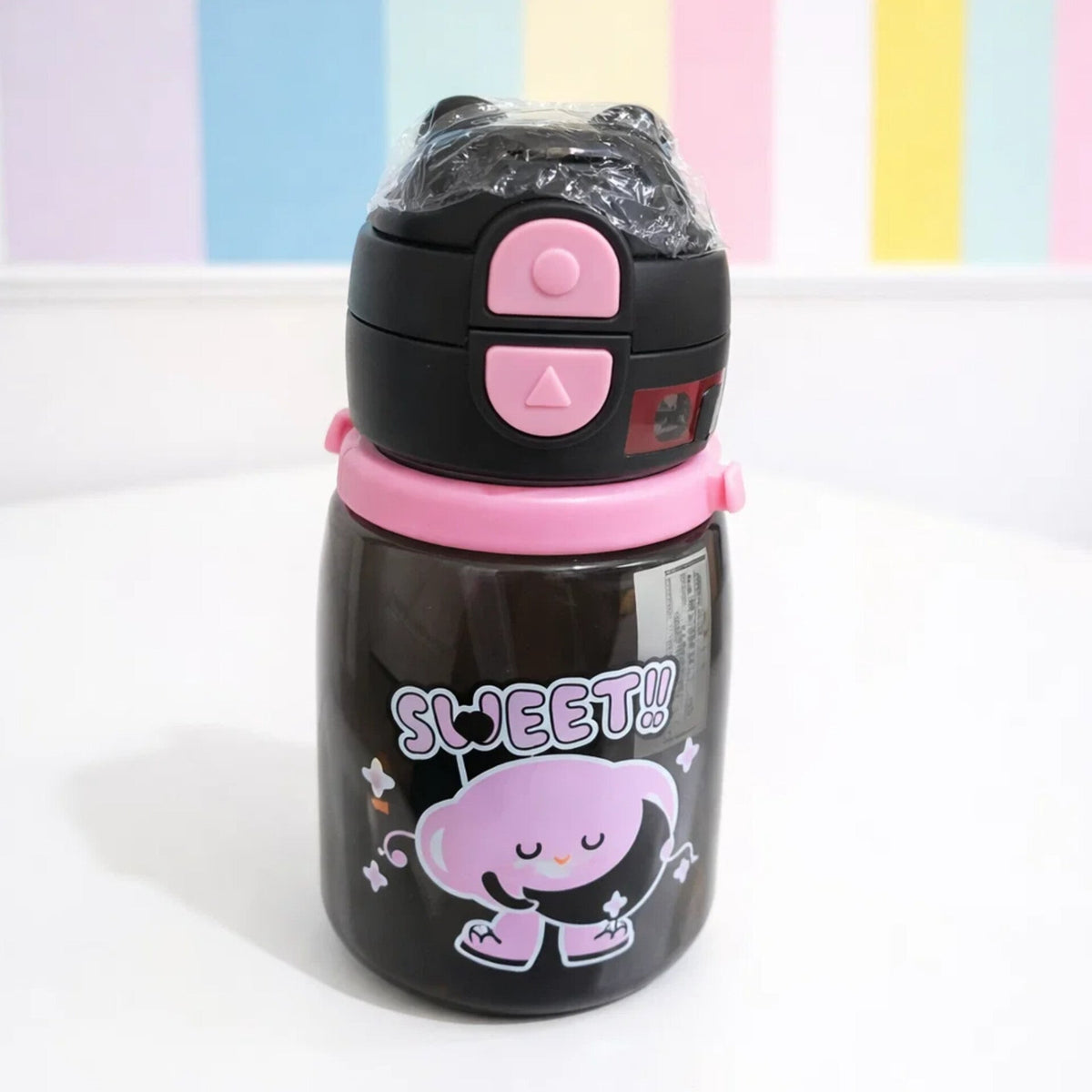 Sweet - Straw Sippy Cup - Black - 580 ML