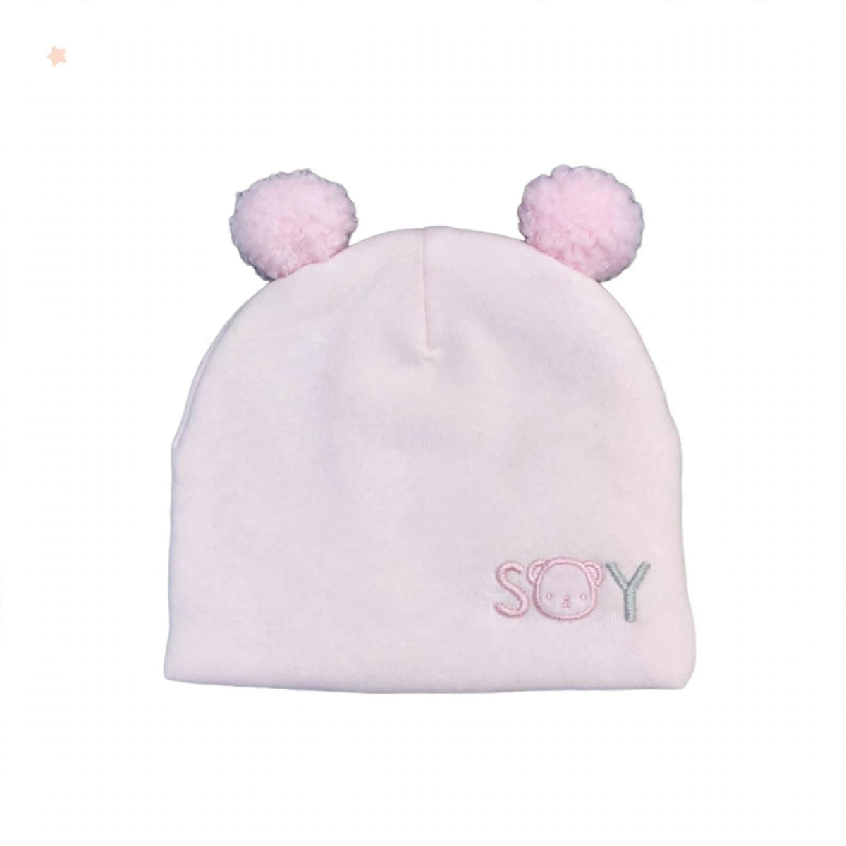 Imported Soft Winter Cap - SOY Pink – (0–3 Months)