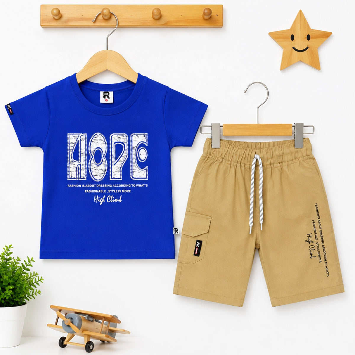 KW - T-Shirt & Short - Blue - Hope