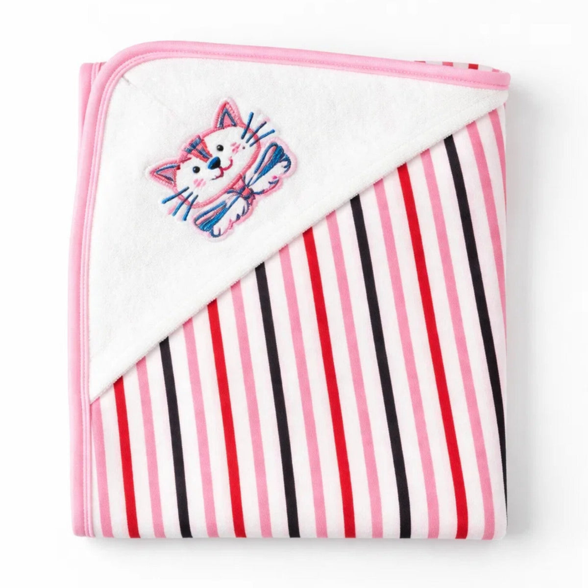 Lovely Soft - Multi Lining - Bath Towel - Pink