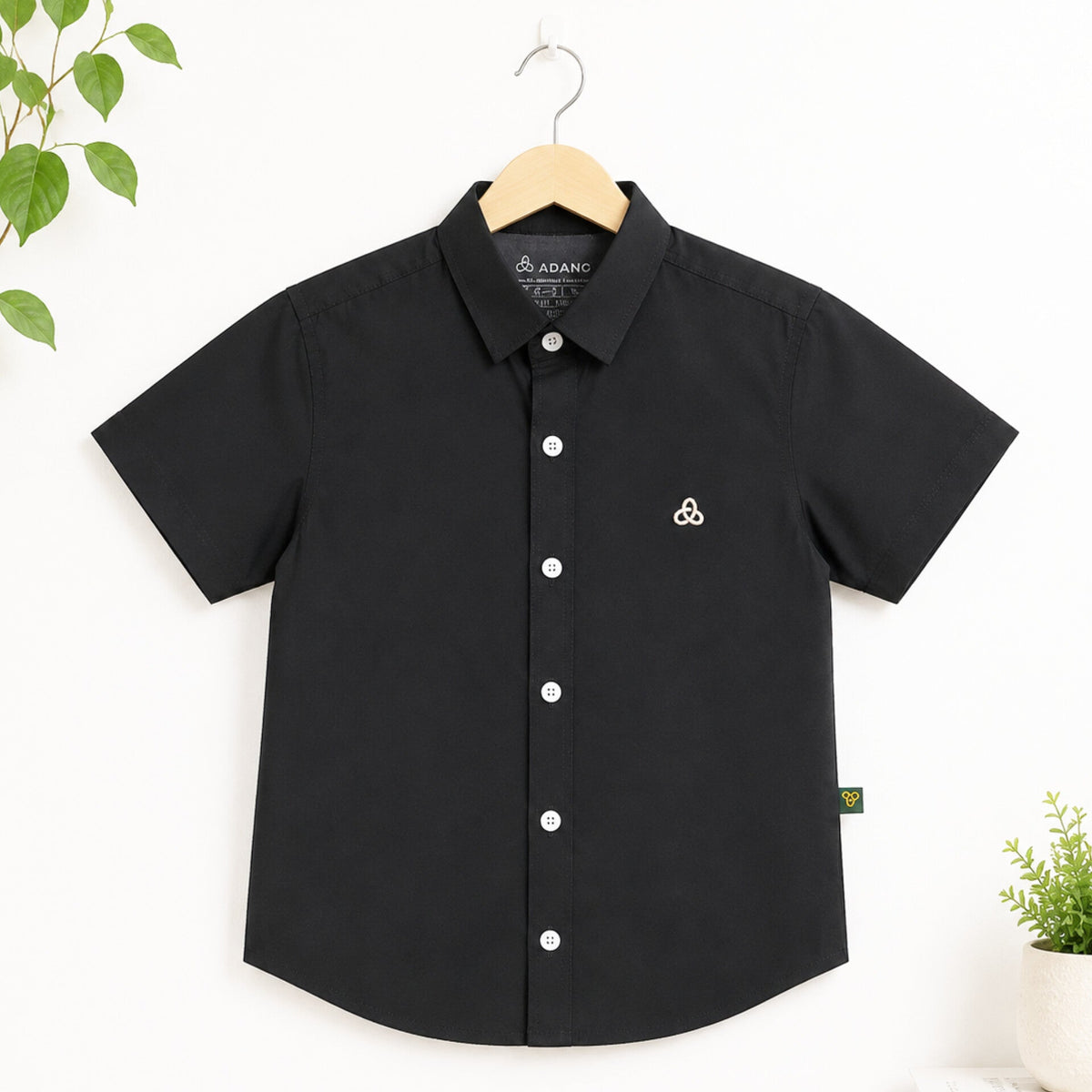 ADN - Casual Shirt - Plain - Bottle Green