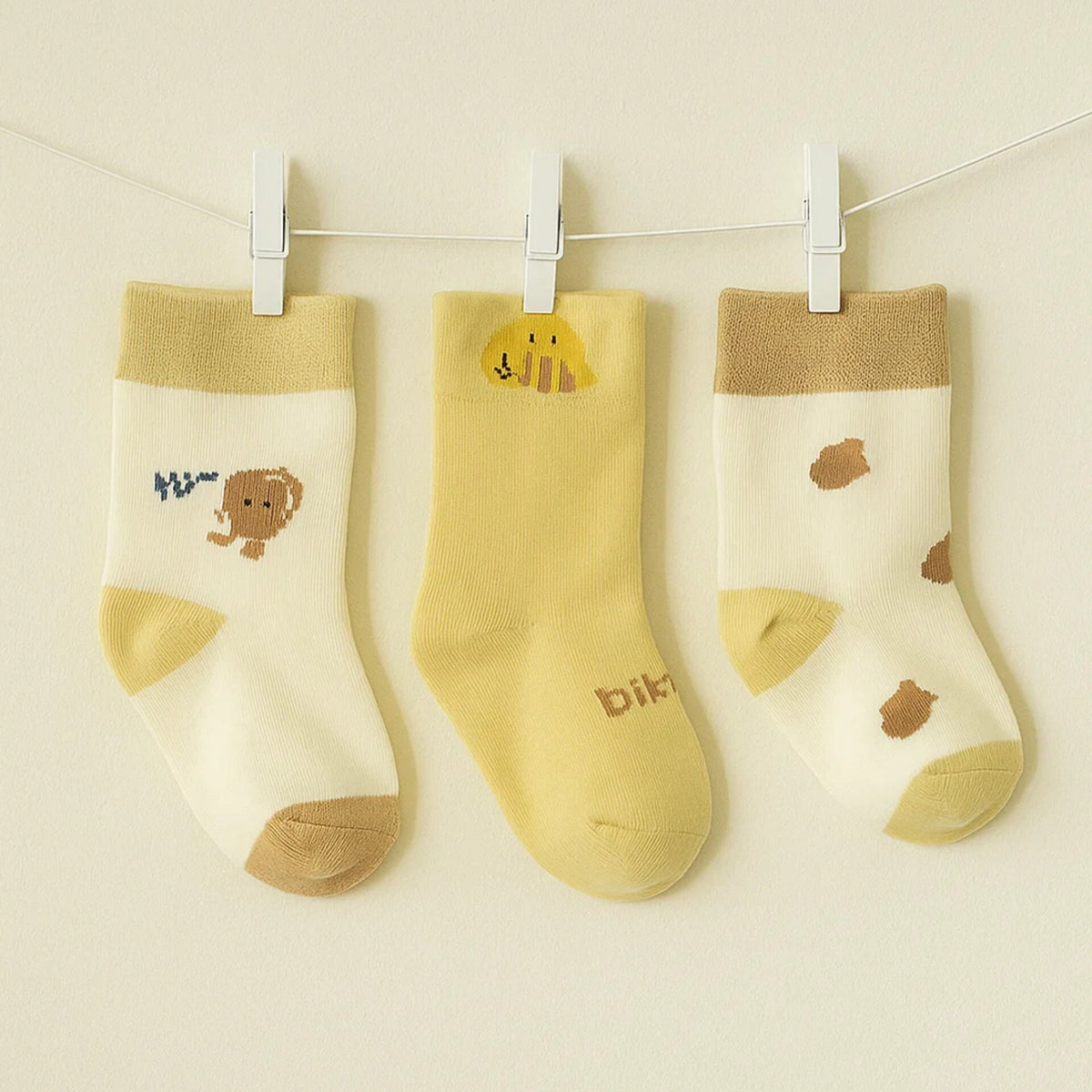 Duck Happy - Pair of 3 Socks - Skin