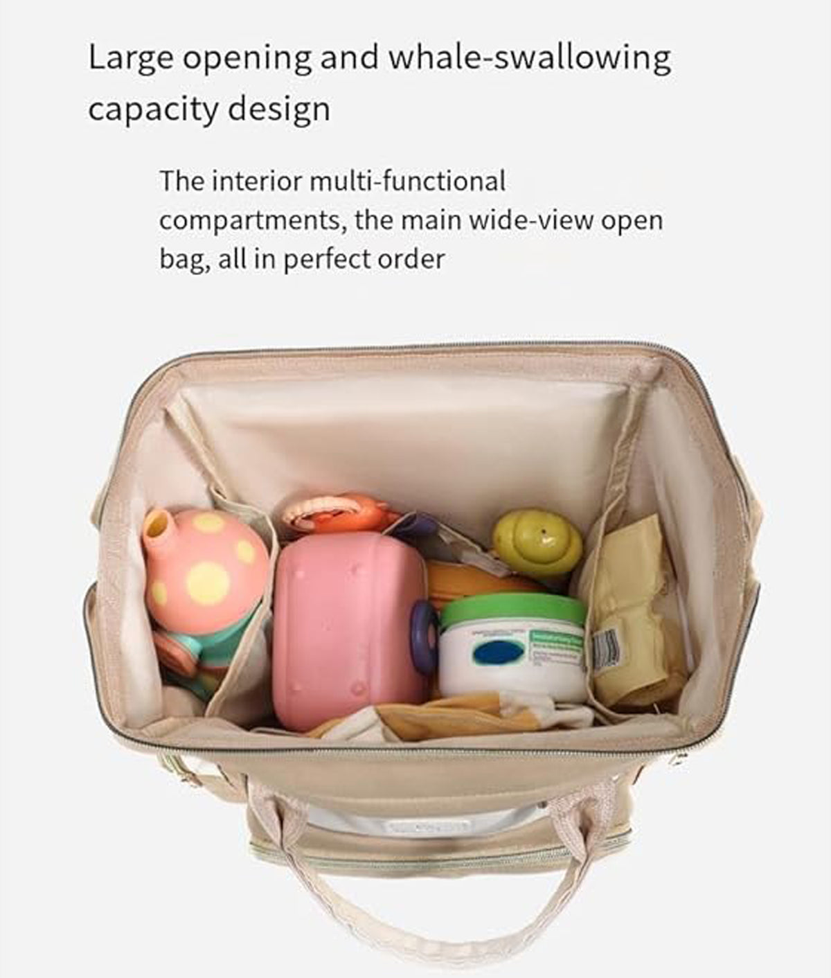 Mom's Love - Waterproof Diaper Backpack - Multicolored