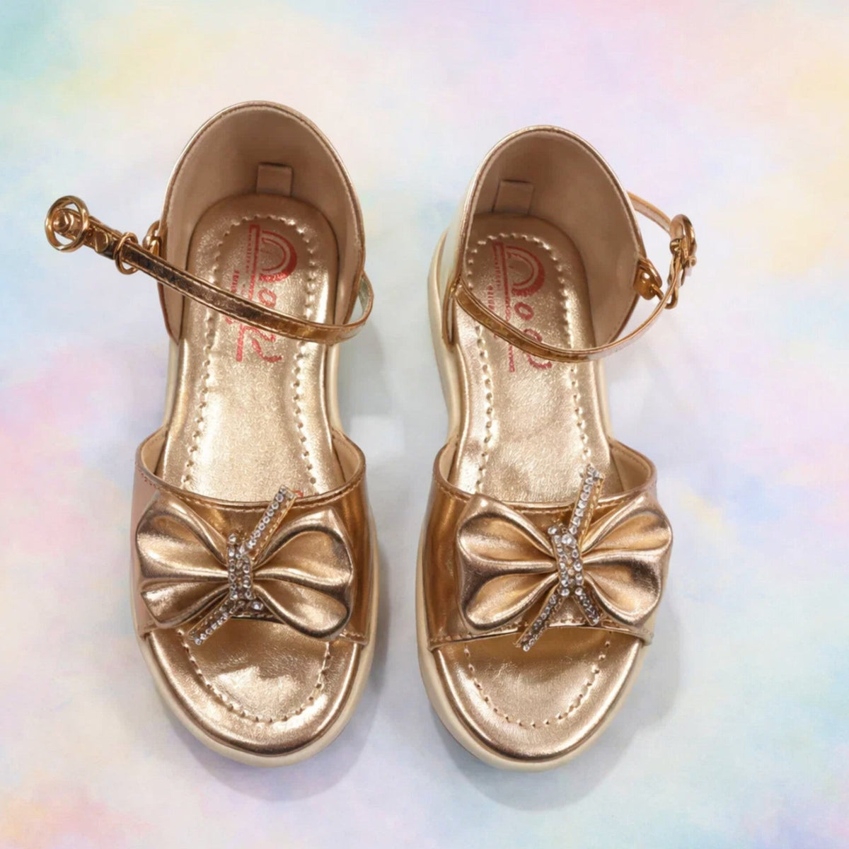 Girls - Sandal - Metallic - Bow