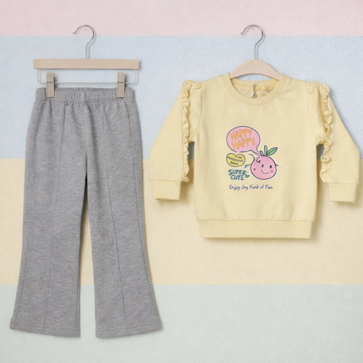 Six Bro - 2 Pieces - Suit Set - Yellow - Fresh Juice