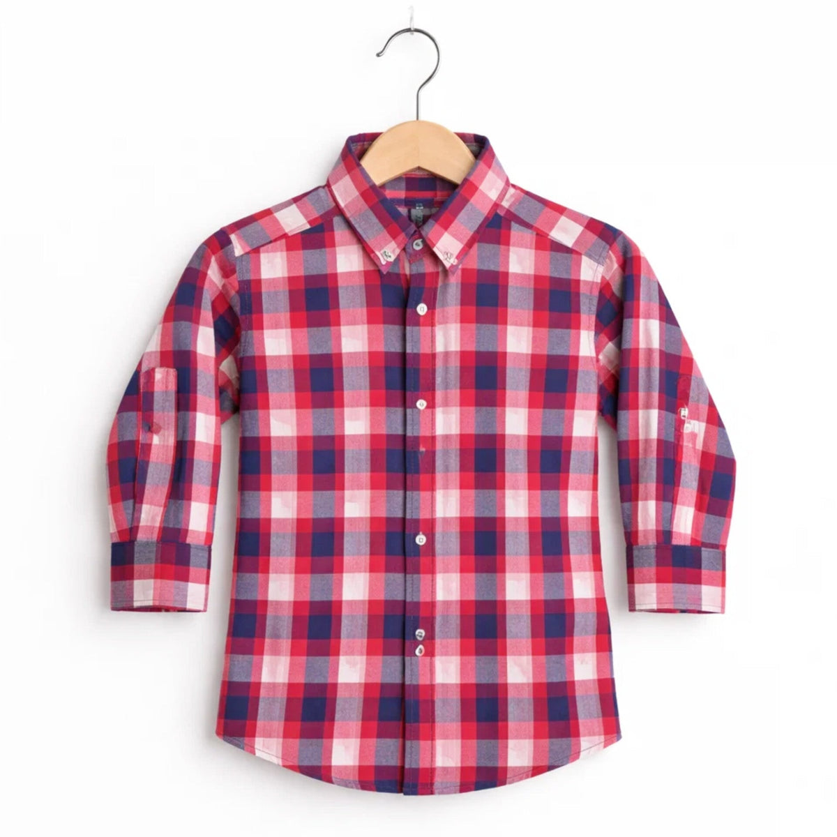 ADN - Casual Shirt - Check - Red & Blue