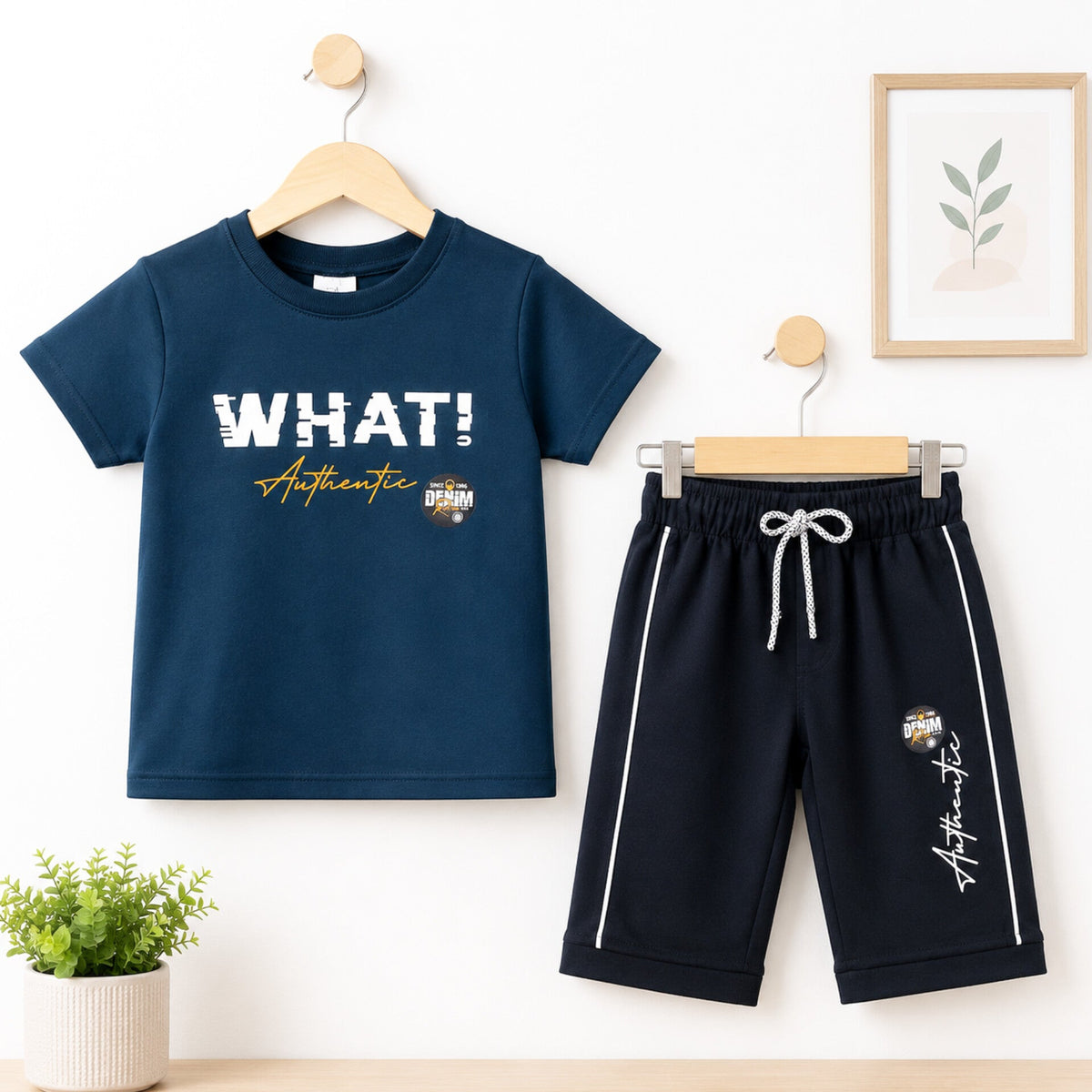 SD - T-Shirt & Short - Zinc - What