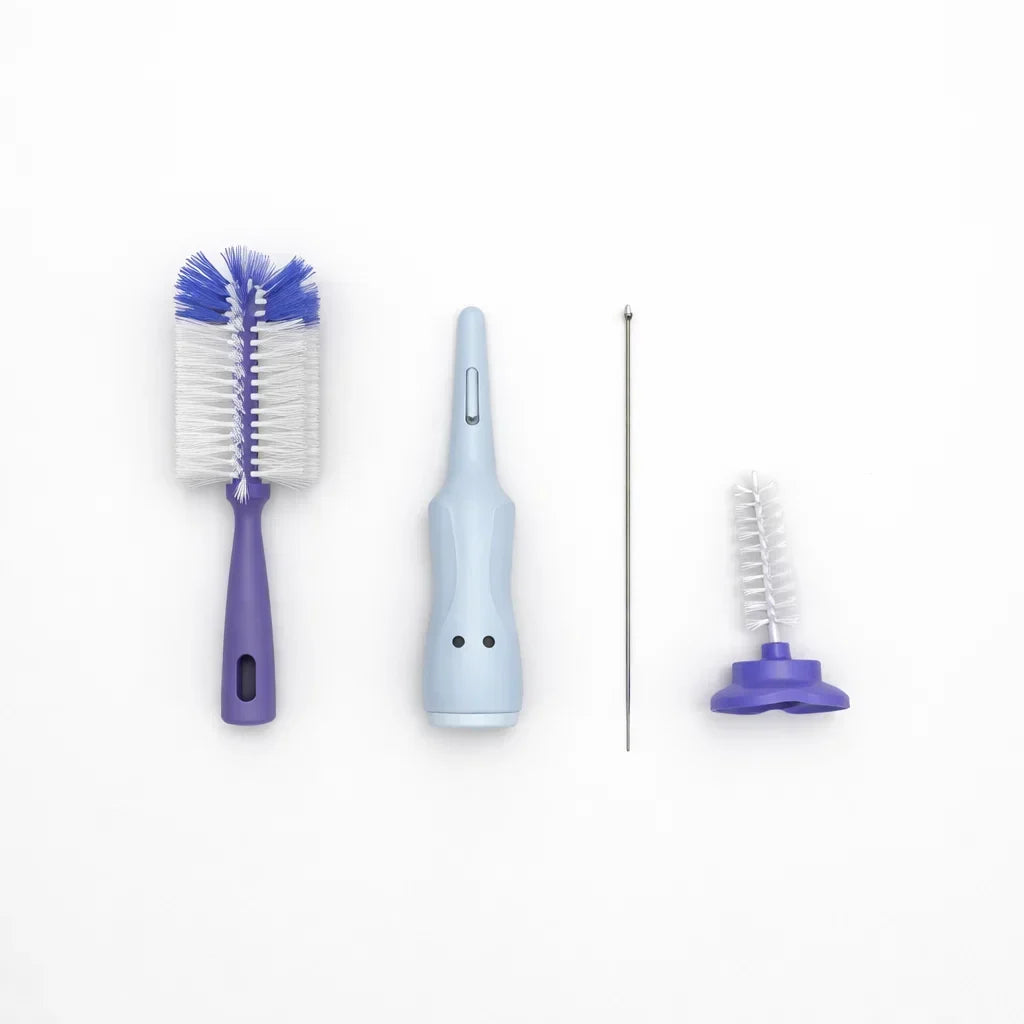 Dr Gym - 3 In 1 - Bottle Cleaning Brush Set - Blue