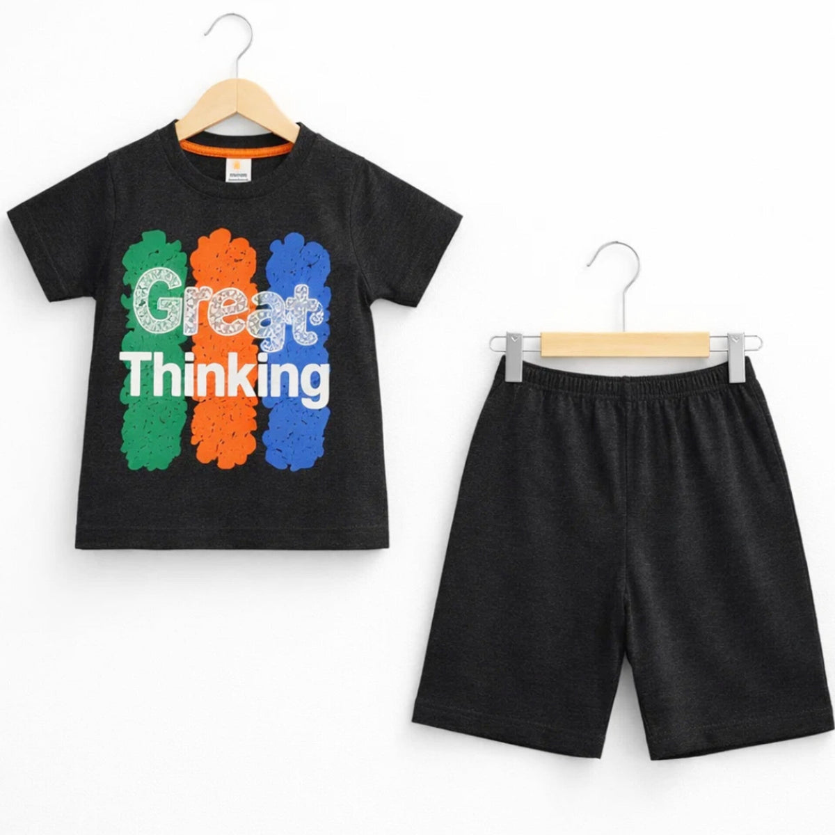 PK - Cotton Jersey - T-Shirt & Short - Great - Grey