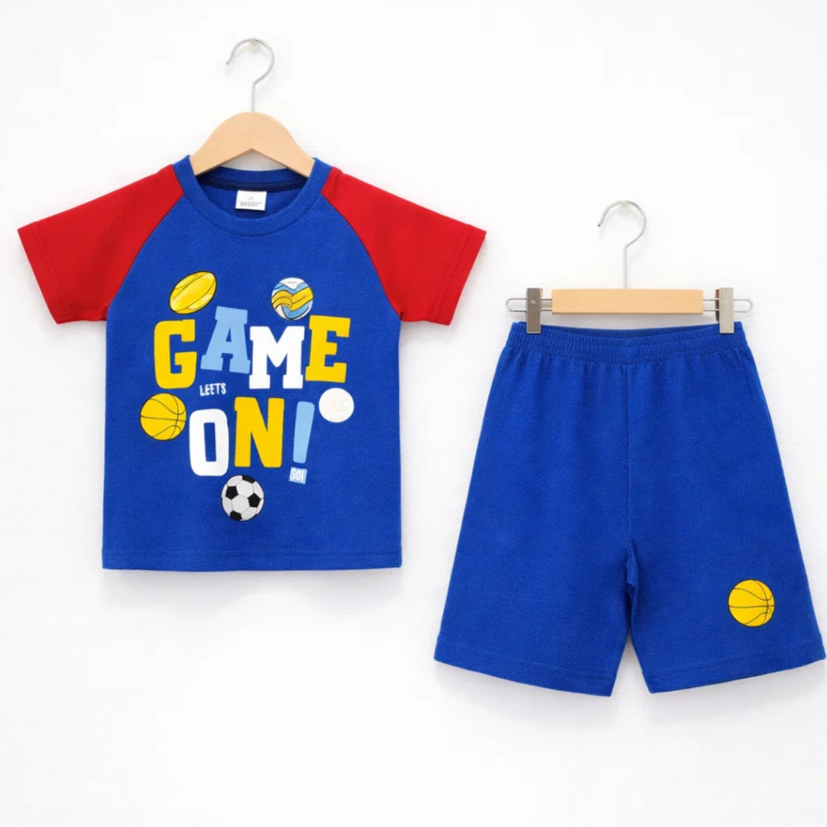 PK - Cotton Jersey - T-Shirt & Short - Game - Blue