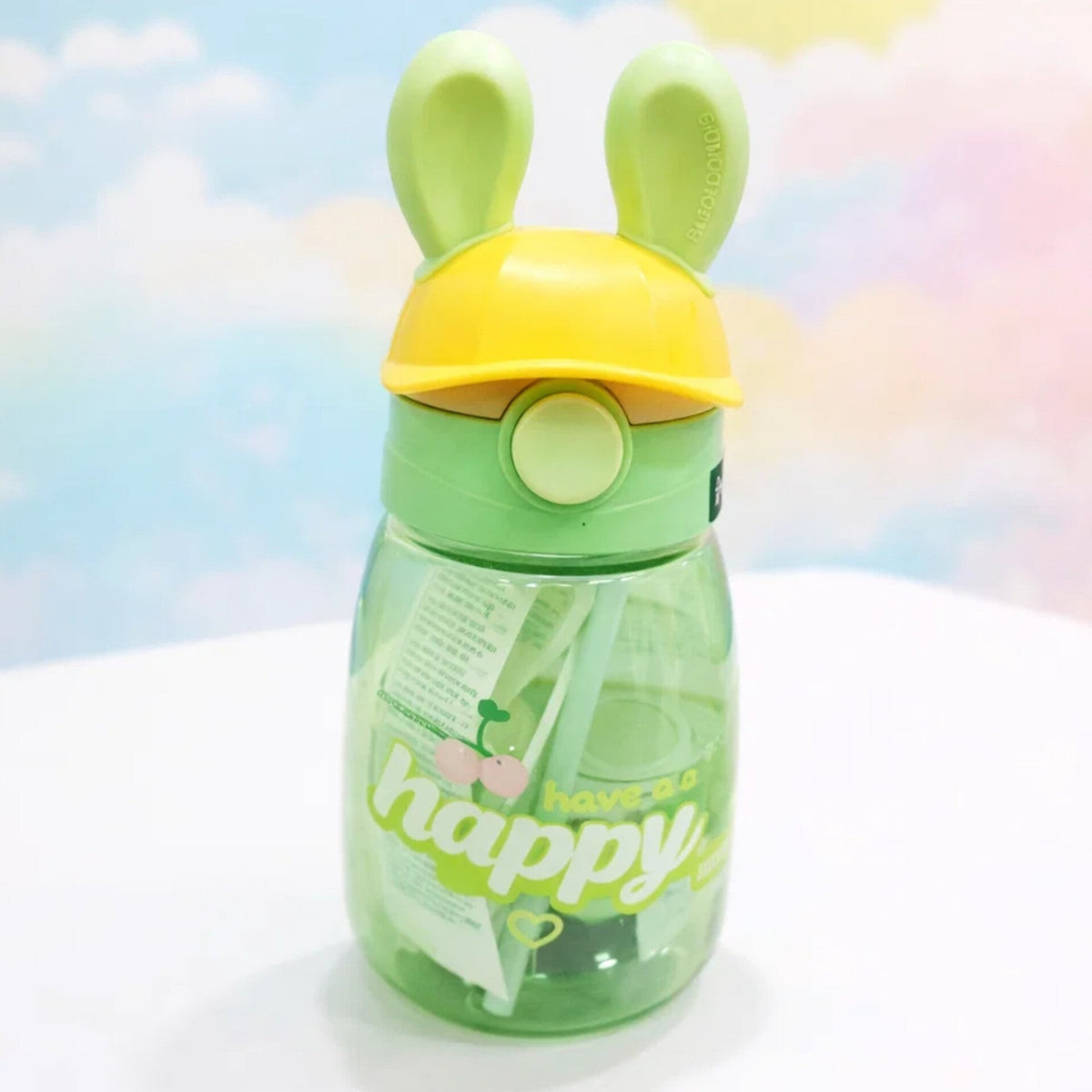 Happy - Straw Sippy Cup - Green - 550 ML