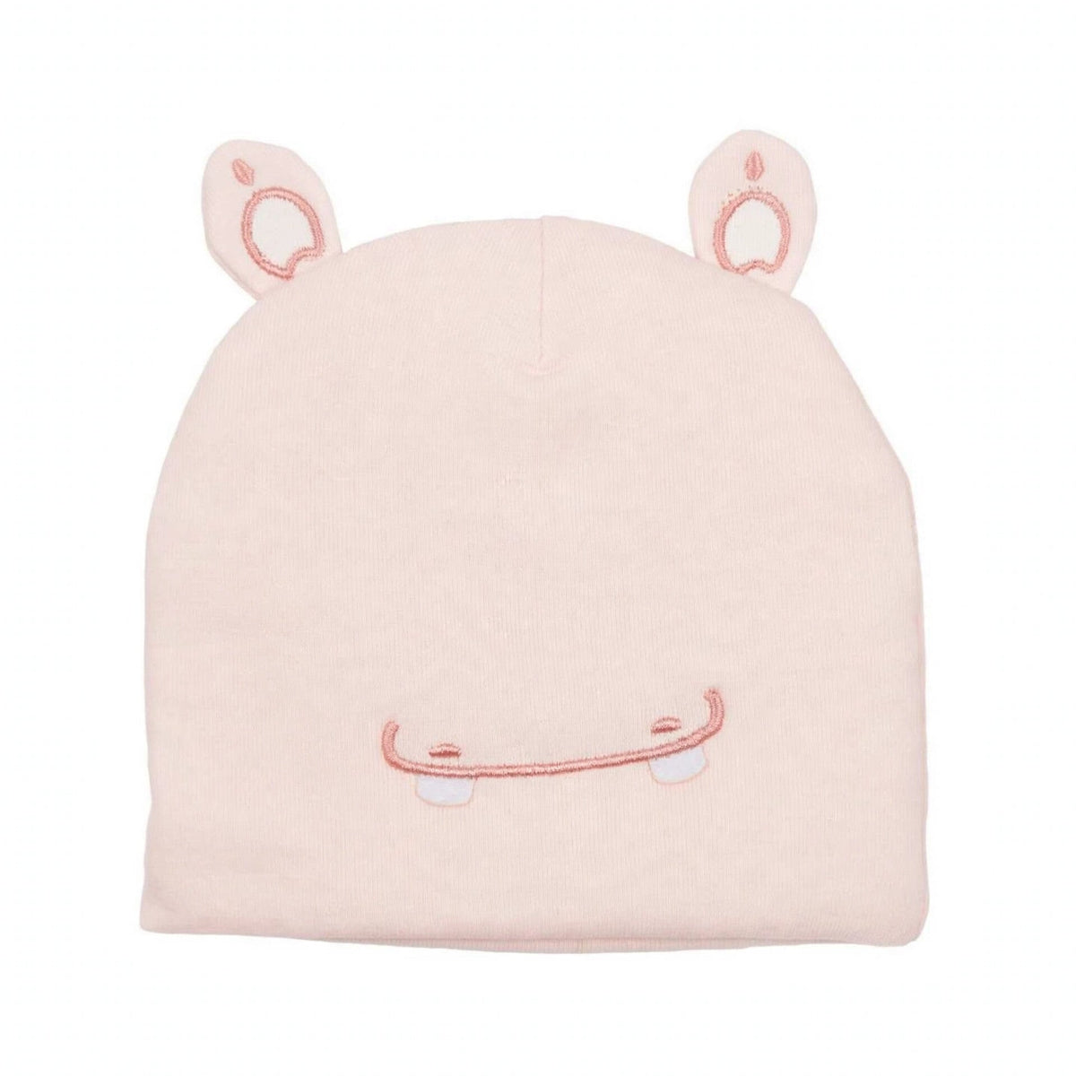 Imported Soft Winter Cap - Smile Pink – (0–3 Months)