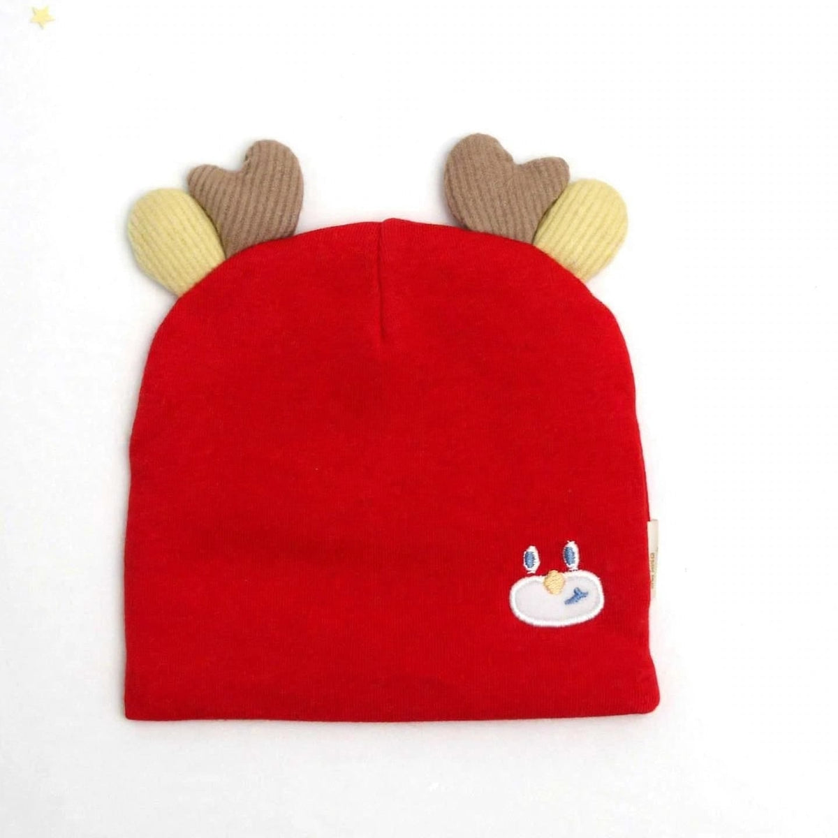 Imported Soft Winter Cap - Red Rabbit – (0–3 Months)