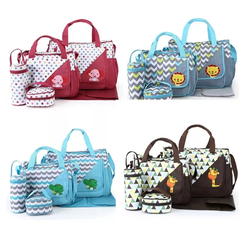 5 Pieces Animals Bag Set