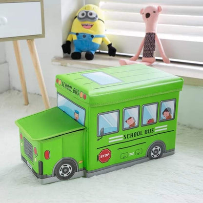 School Bus - Toy Box - Green