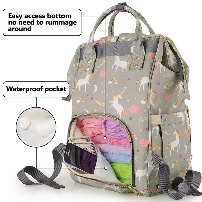 Unicorn Full Features Diaper Backpack