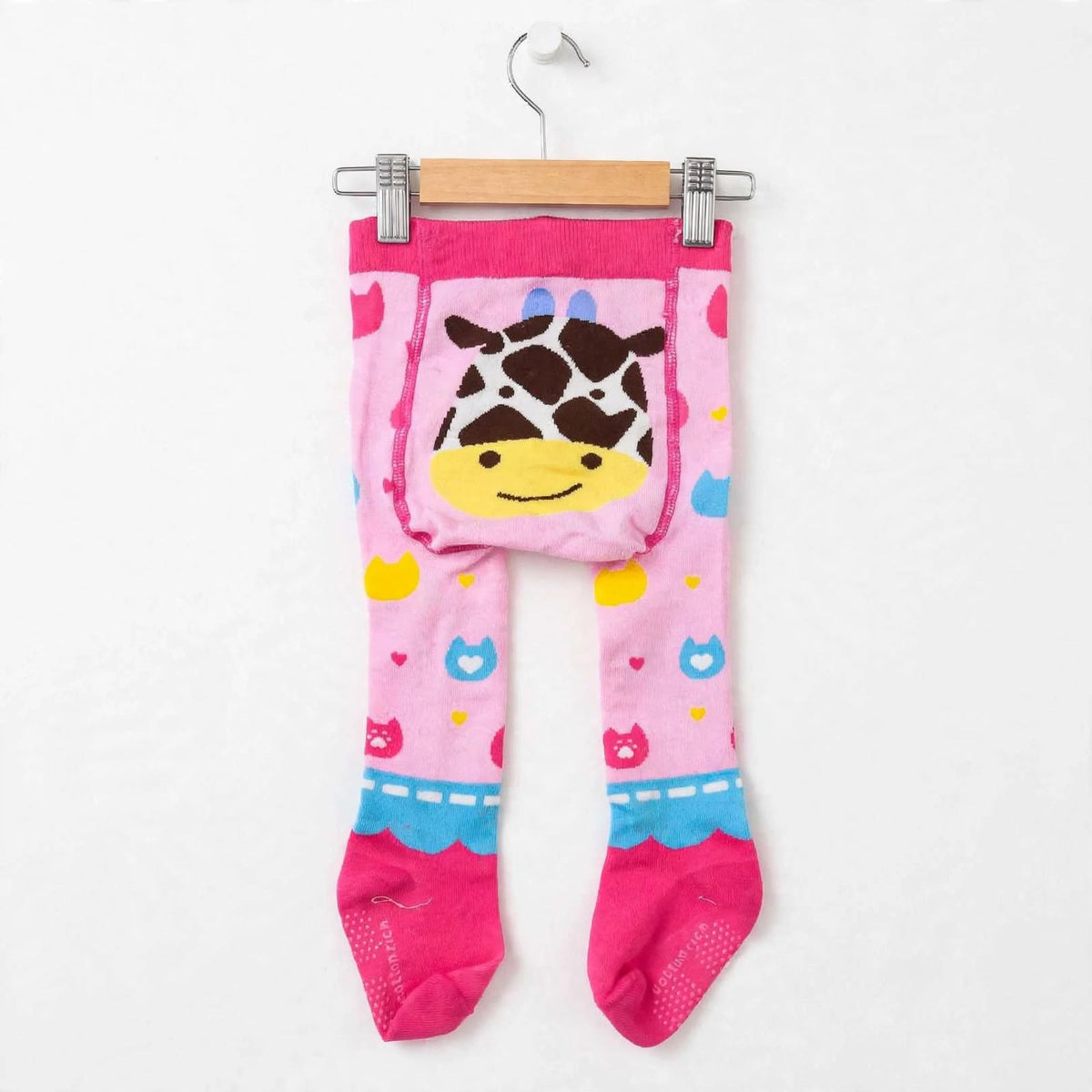 Kids Winter Leggings Light Pink Characters Print | Warm Leggings for Girls | 0-6 Months