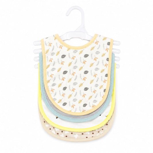 Pack of 5 Infant Bibs - Skin - Leaves