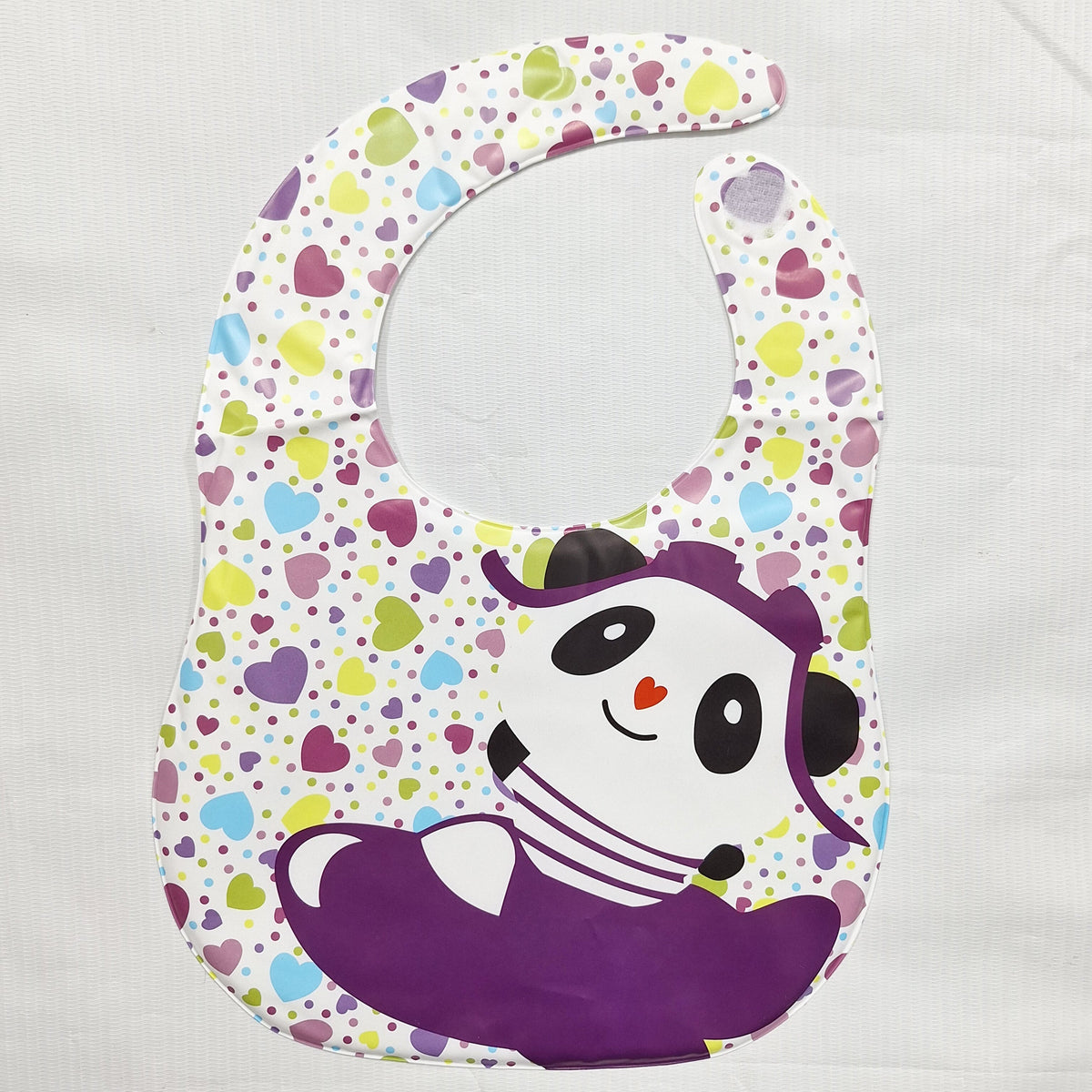 Baby Bib - Purple - Hearts