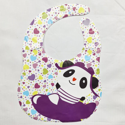 Baby Bib - Purple - Hearts