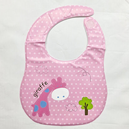 Baby Bib - Pink - Giraffe