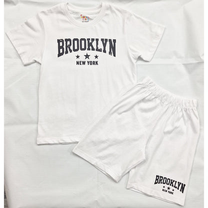 TBS_BRL - T-Shirt & Shorts - White - Brooklyn