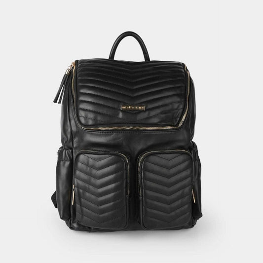 18 Pockets - Miella + Me - Diaper Backpack - Black