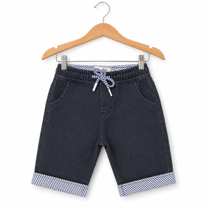 Born 61 - Denim Shorts - Black - (2-10Y)