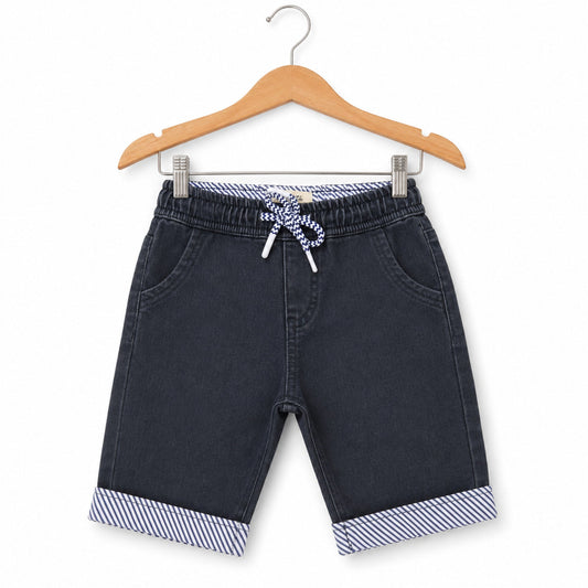 Born 61 - Denim Shorts - Black - (2-10Y)