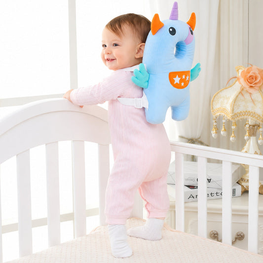 Baby Head Protector - Large - Blue Unicorn