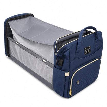 Waterproof Baby Bed & Bag - Blue - Love Queen