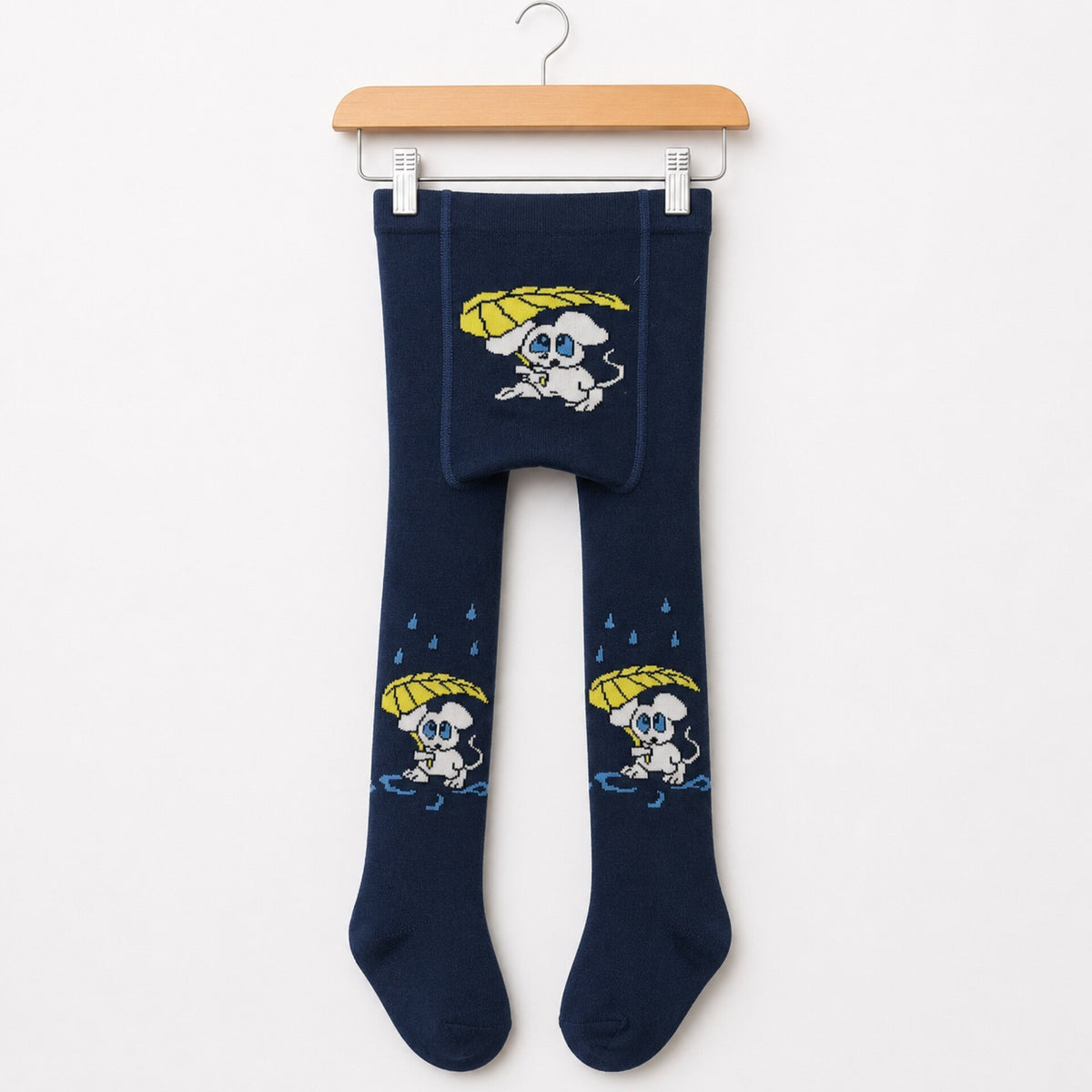 Kids Winter Leggings Blue Mouse Print | Warm Leggings for Boys | 12–18 Months | Size 68-74