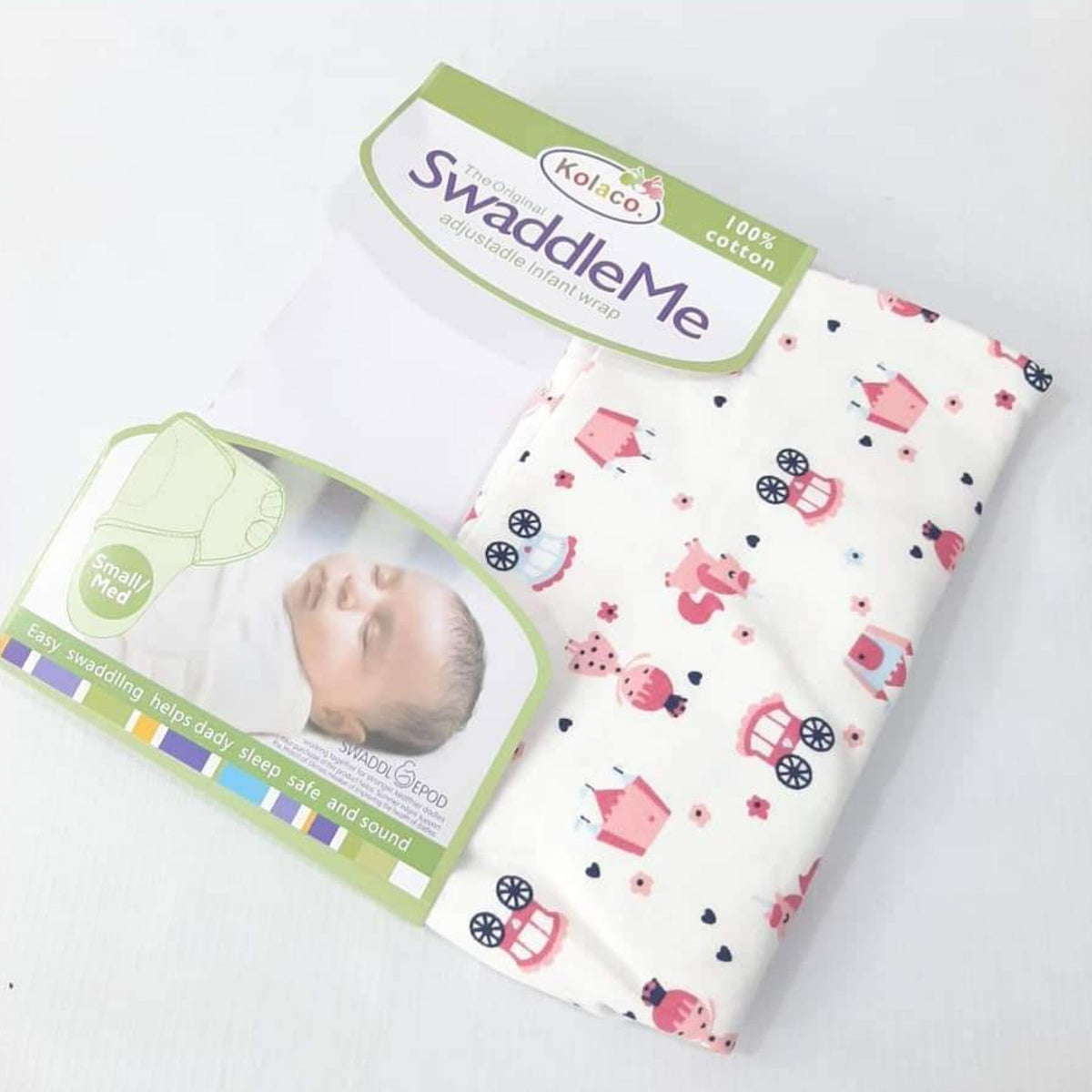 Kolaco - Swaddle Wrap - Cart & Unicorn