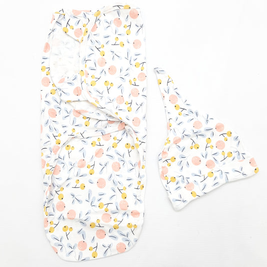 Swaddle with Cap -  Fruits