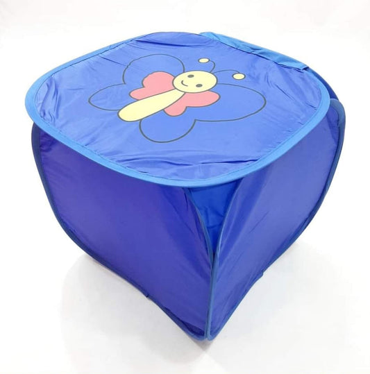 Laundry Basket - Butterfly - Navy Blue