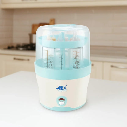 Anex Baby Bottle Sterilizer & Warmer — Sterilizes 6 Bottles in 10 Min | Model AG-736