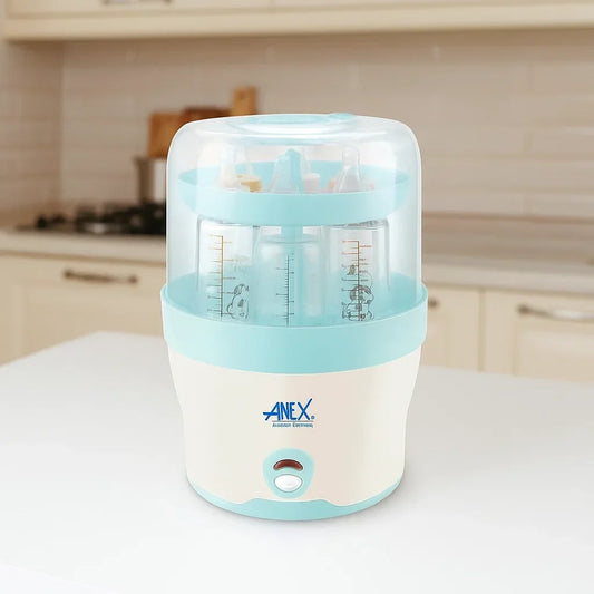 Anex Baby Bottle Sterilizer & Warmer — Sterilizes 6 Bottles in 10 Min | Model AG-736