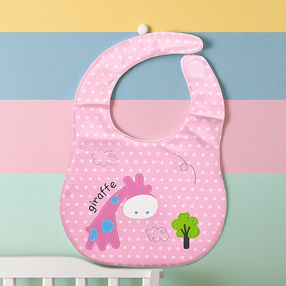 Baby Bib - Pink - Giraffe