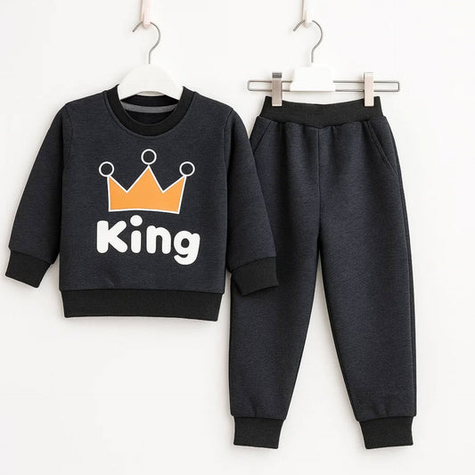 Nijntje - 2 Pieces - Suit Set - Grey - Crown King