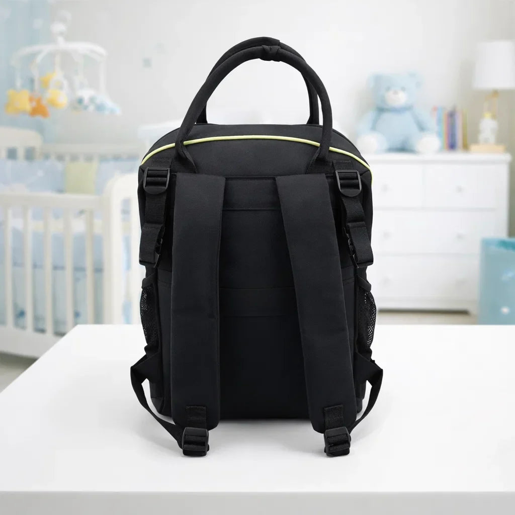 Sarah Aly - Fashion Waterproof Diaper Backpack - Black