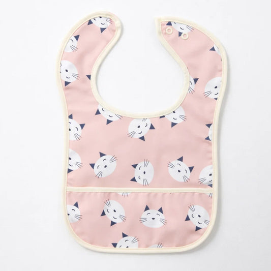 Meme - Baby Bib - Pink - Cat
